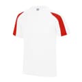 Miniatyrbild 1 av 3: AWDis Just Cool Kids Unisex Contrast Plain Sports T-Shirt med kontrastfärgade mönster