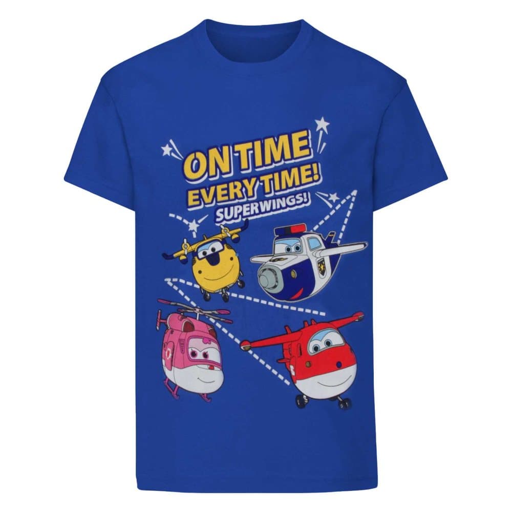 Super Wings T-Shirt för småbarnspojkar i tid varje gång