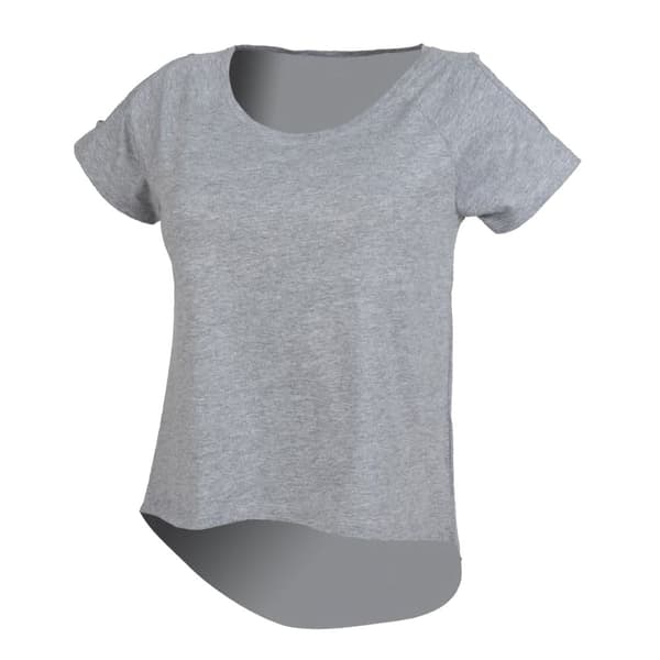 SF Womens/Ladies Plain Short Sleeve T-Shirt With Drop Detail