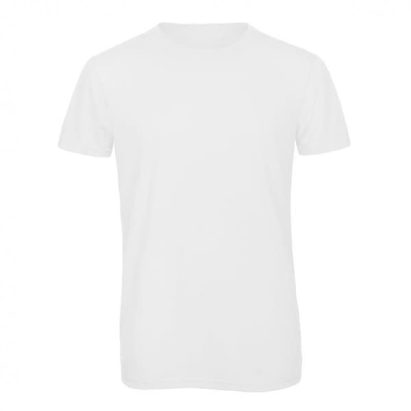 B&C Mens Favourite kortärmad triblend-T-shirt med kort ärm för män