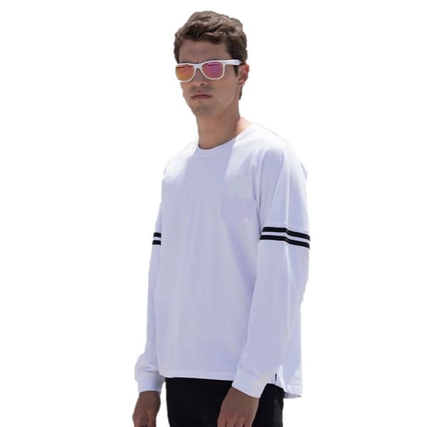 Skinnifit Drop Shoulder Slogan Top til mænd