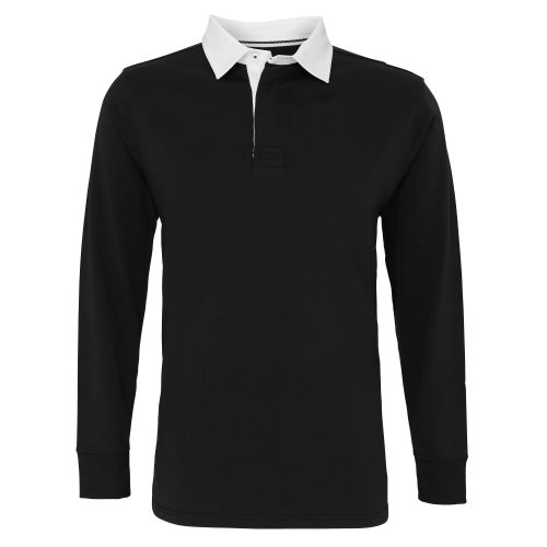 Bild av Asquith & Fox Klassisk fit långärmad vintage Rugbytröja för män