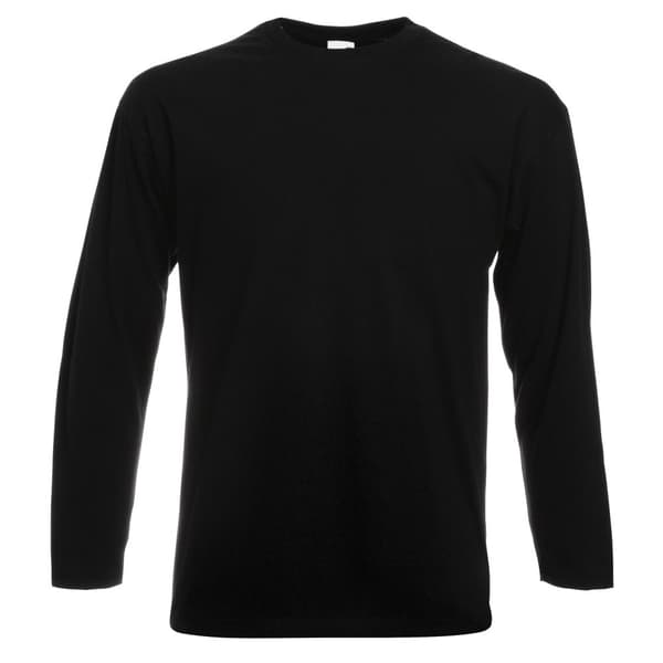 Fruit of the Loom Mens Valueweight Crew Neck långärmad T-Shirt