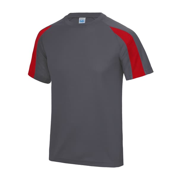 Just Cool Kontrast Cool Sports Plain T-Shirt för män
