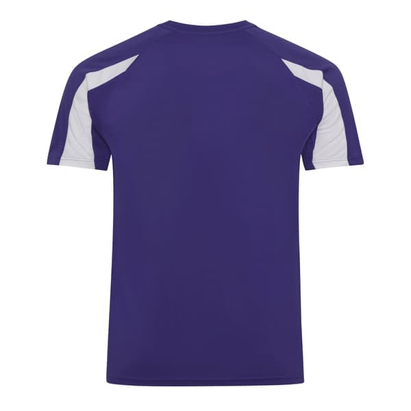 Just Cool Mens Contrast Cool Sports Plain T-Shirt