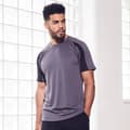 Miniatyrbild 3 av 3: Just Cool Kontrast Cool Sports Plain T-Shirt för män