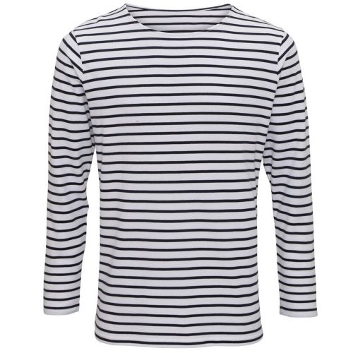 Bild av Asquith & Fox Herr Mariniere Coastal långärmad T-shirt