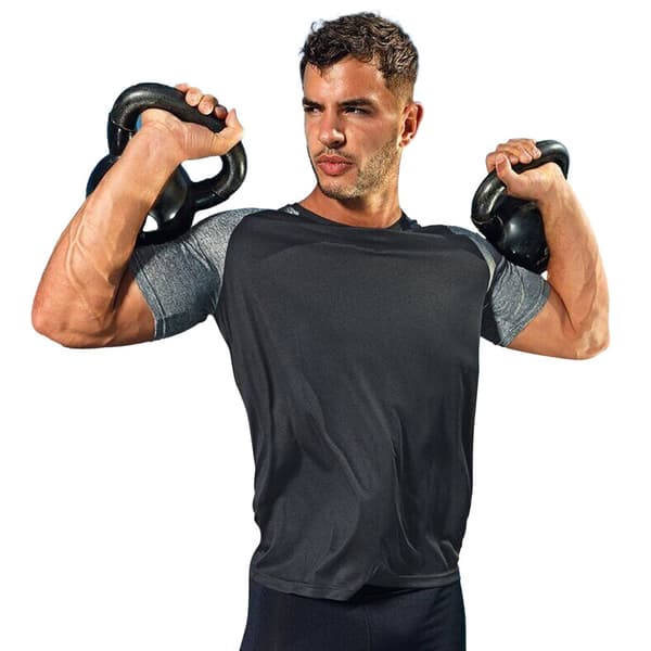 TriDri Mens Contrast Sleeve Performance T-shirt