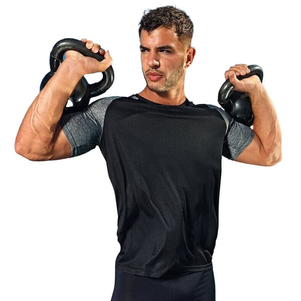 TriDri Mens Contrast Sleeve Performance T-shirt