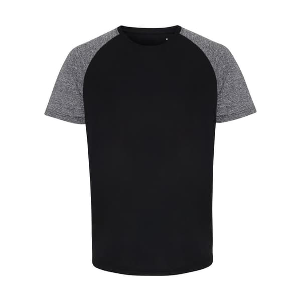 TriDri Mens Contrast Sleeve Performance T-shirt