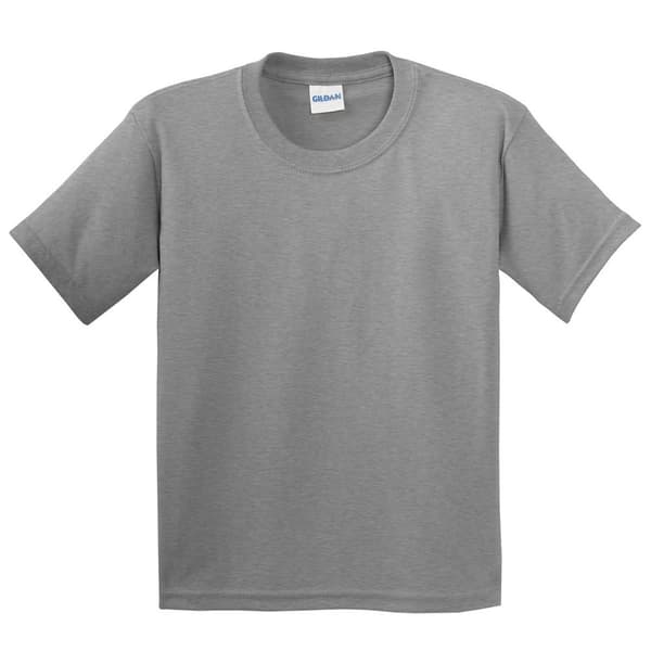 Gildan Childrens Unisex Soft Style T-Shirt (Pack Of 2) Sport Grey (RS) S