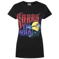 Miniatyrbillede 1 af 3: Minions Dame/kvinder Sorry I`m Bad T-shirt