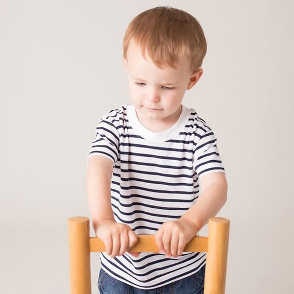 Larkwood Unisex Baby Short Sleeve Striped T-Shirt