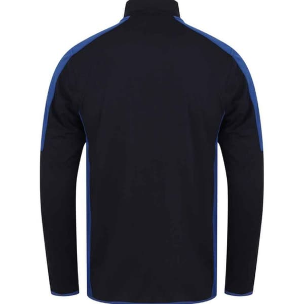 Finden & Hales Mens Contrast Zip Neck Midlayer Top