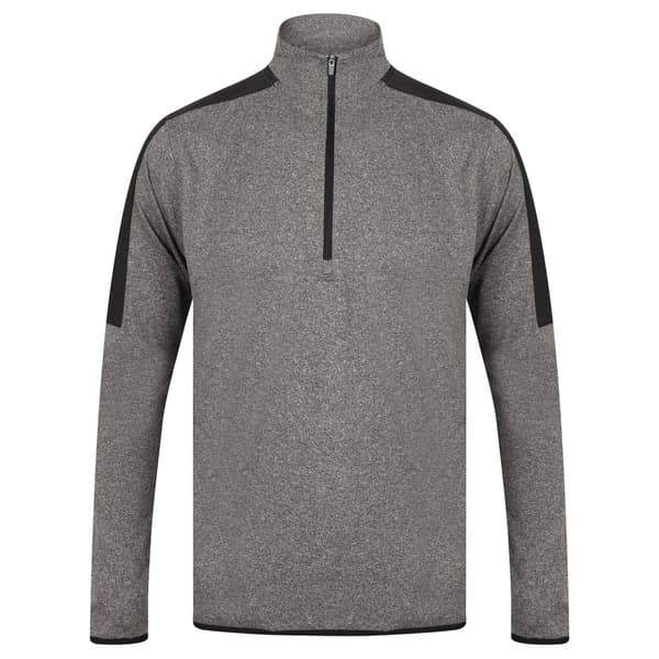 Finden & Hales Midlayer med kontrastfarvet lynlås i halsen til mænd