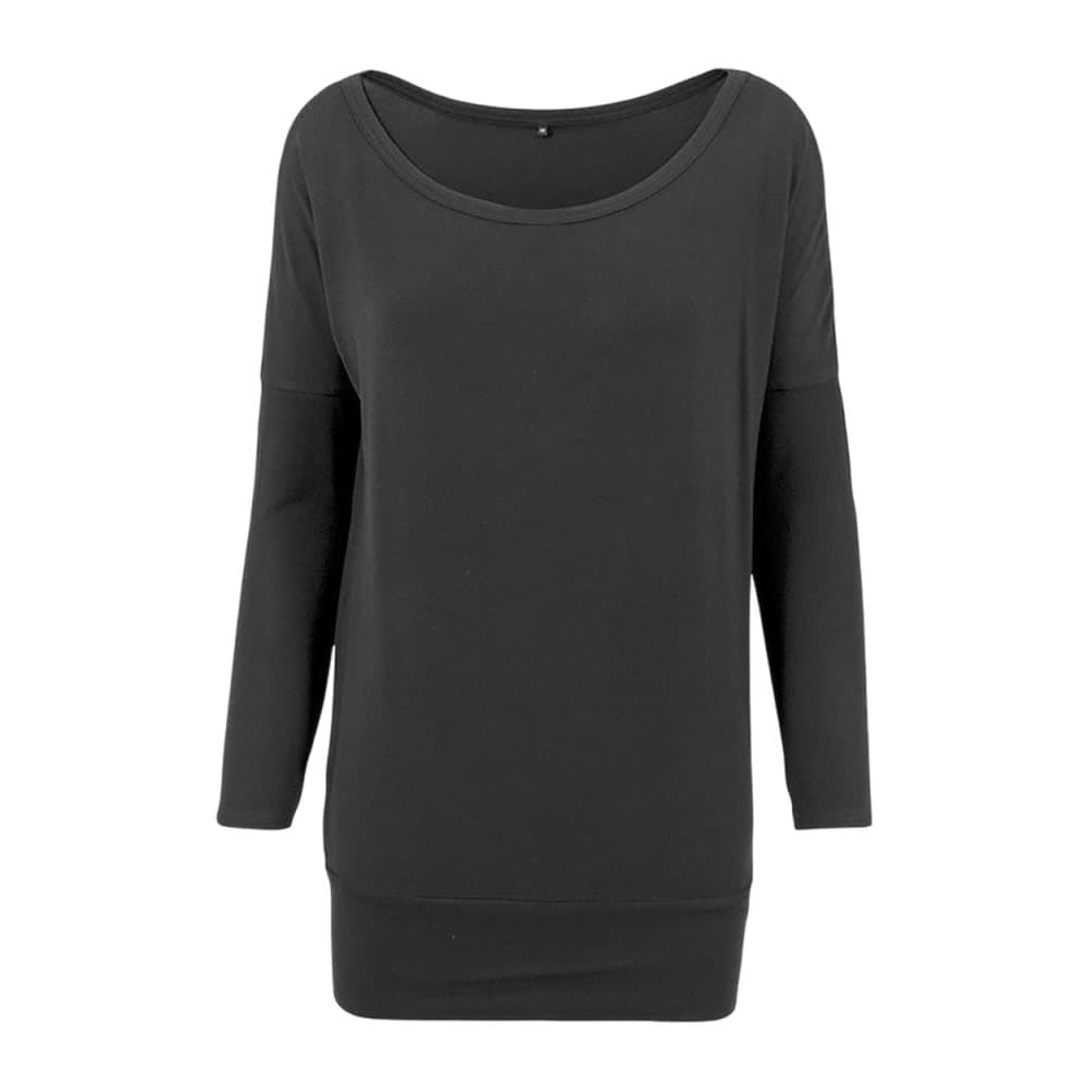 Build Your Brand Kvinnor/Damer Viscose långärmad Tee