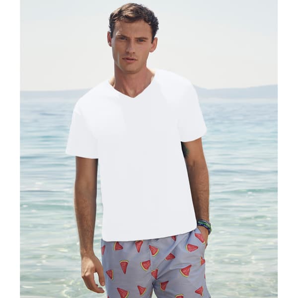 Fruit Of The Loom Mens Original V Neck T-Shirt