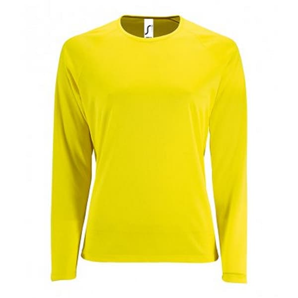 SOLS Sporty langærmet performance T-shirt med lange ærmer til kvinder/damer