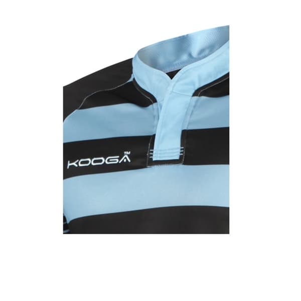 KooGa Boys Junior Touchline Hooped Match Rugby Shirt för pojkar
