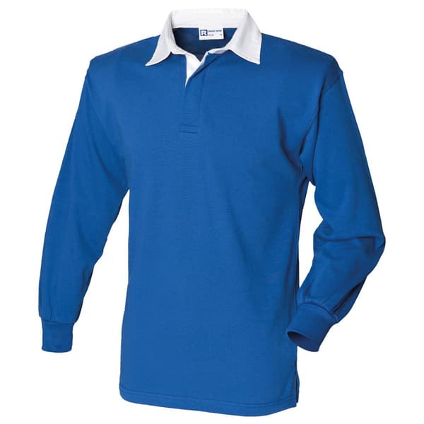 Front Row Long Sleeve Classic Rugby Polo Shirt