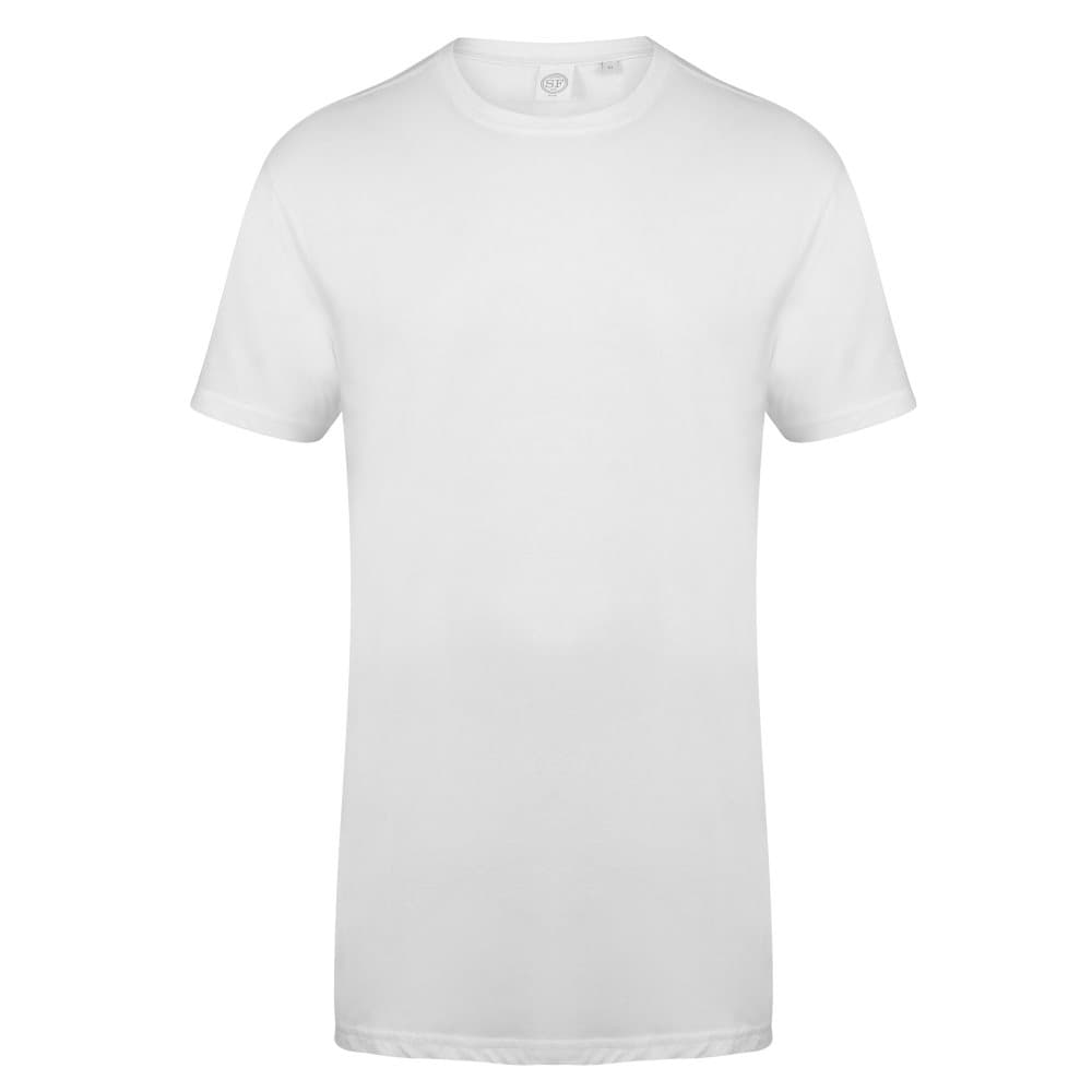 Skinnifit Mens Longline Dipped Hem T-Shirt
