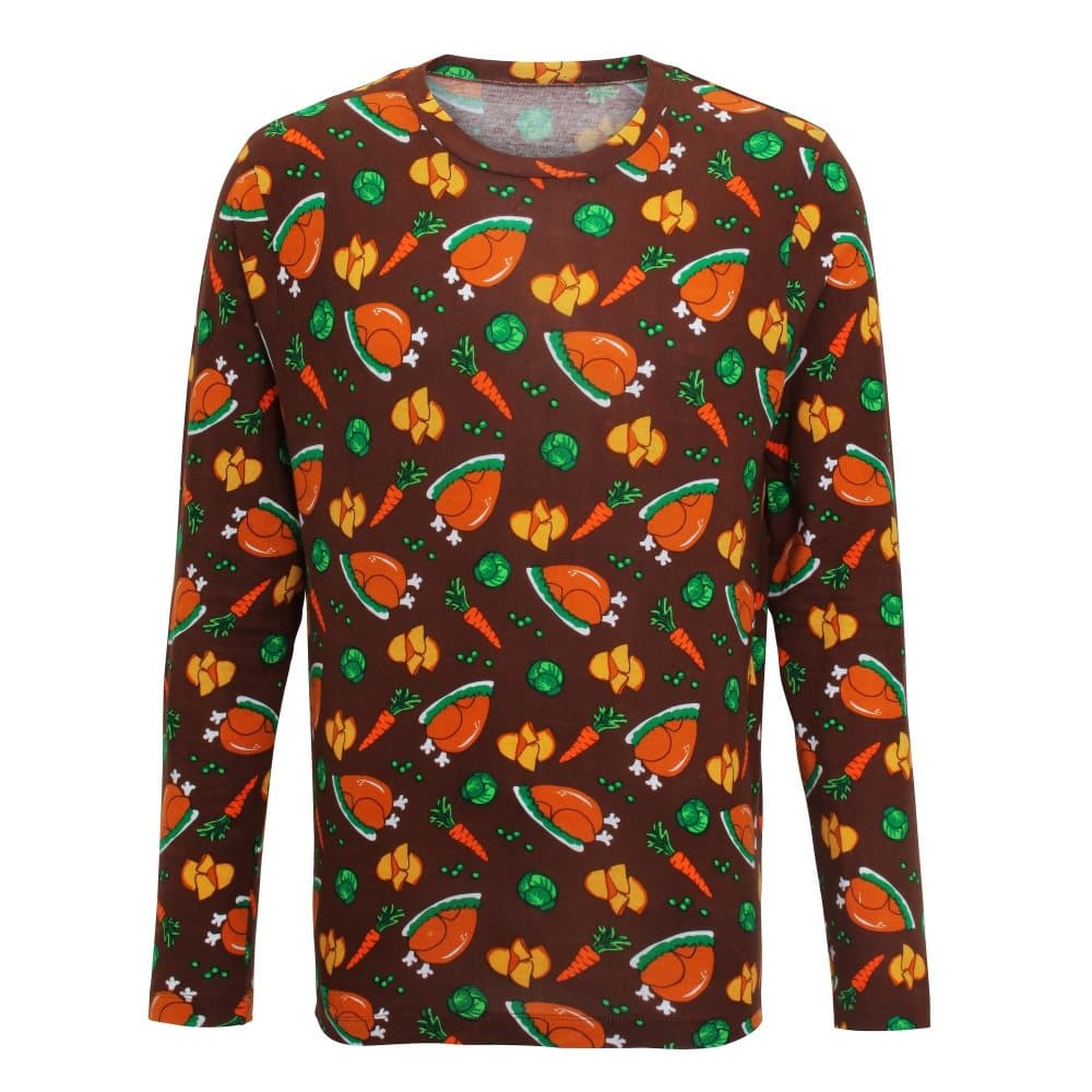 Christmas Shop Mens Christmas Dinner långärmad T-shirt