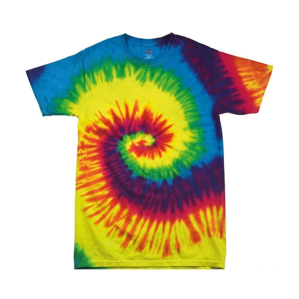 Colortone Kids/Childrens Rainbow Tie-Dye Heavyweight T-Shirt Rainbow M