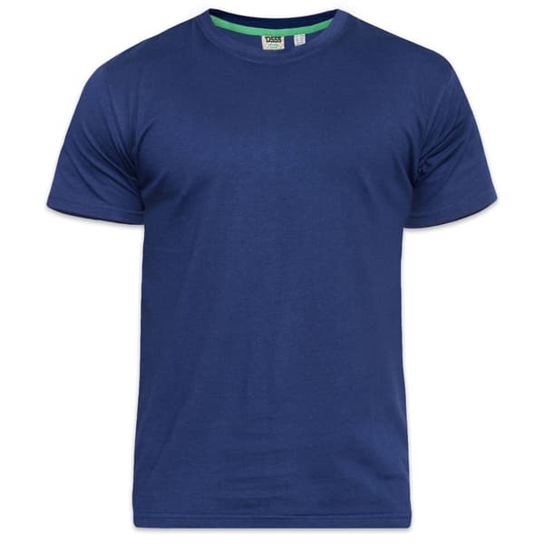 Duke Mens D555 Flyers Crew Neck Kingsize T-Shirt Navy 8XL
