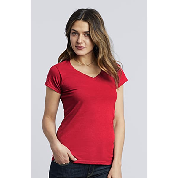 Gildan Ladies Soft Style Short Sleeve V-Neck T-Shirt