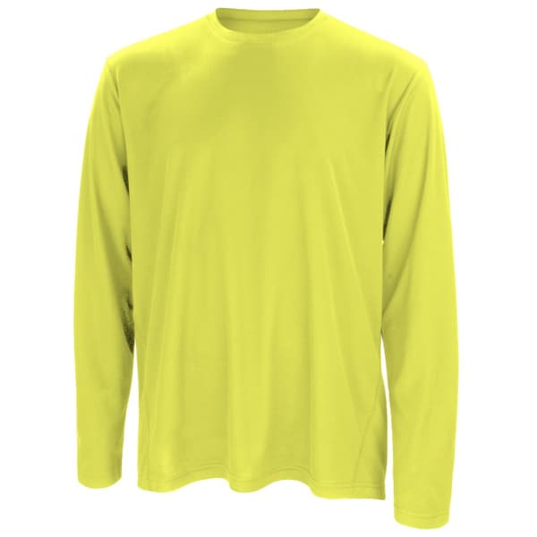 Spiro Mens Sports Quick-Dry Long Sleeve Performance T-Shirt