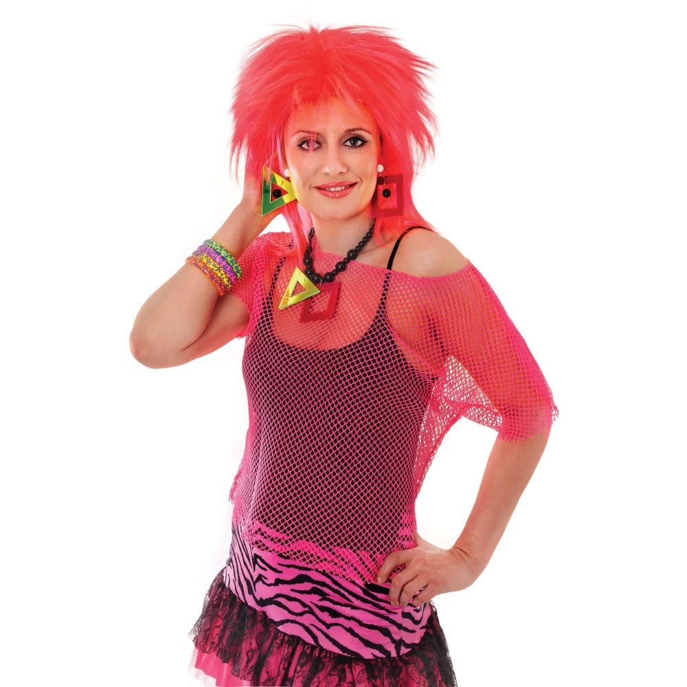 Bristol Novelty Kvinnor/Damer Neon Mesh Top