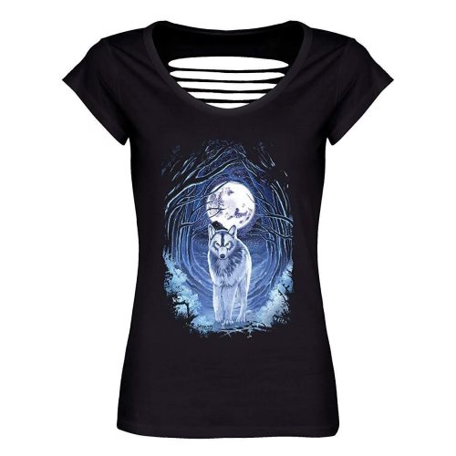 Bild av Requiem Collective Dam / Dam Benithe Wolf Razor Back T-shirt
