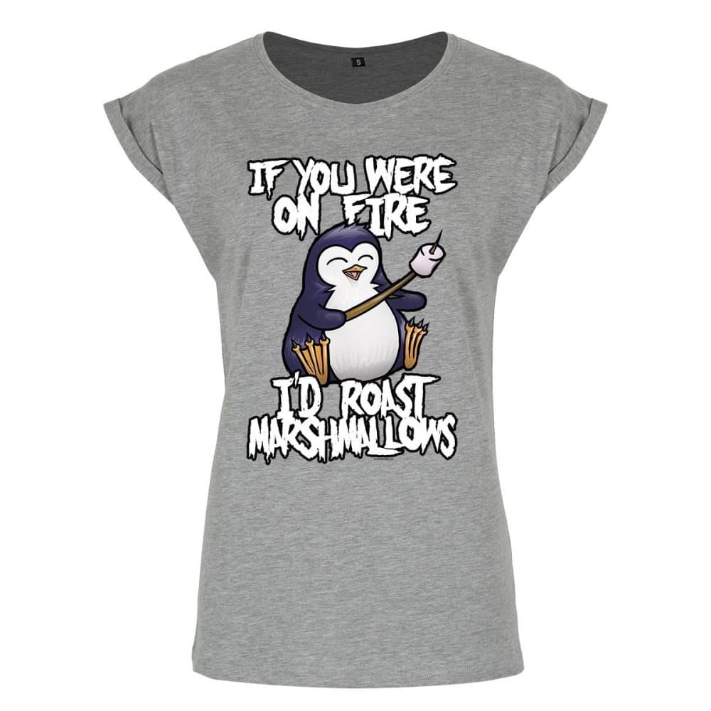 Psycho Penguin Ladies/Womens If You Were On Fire Premium T-Shirt