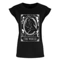 Miniatyrbild 1 av 3: Deadly Tarot Kvinnor/Damer The World T Shirt