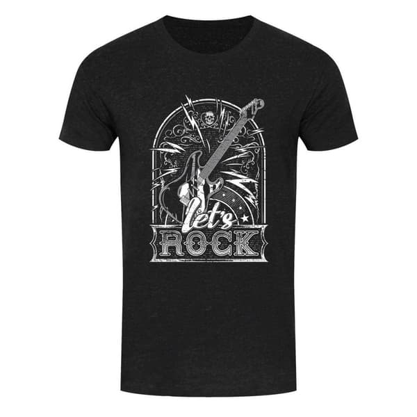 Grindstore Mens Lets Rock T-Shirt för män