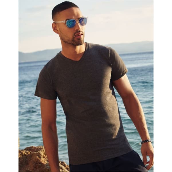 Fruit Of The Loom Mens Valueweight V-Neck, Short Sleeve T-Shirt