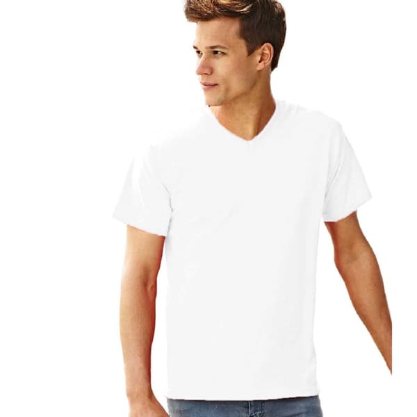 Fruit Of The Loom Mens Valueweight V-Neck, Short Sleeve T-Shirt
