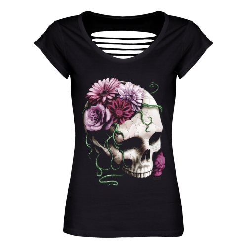 Bild av Requiem Collective Damkniv / kvinnors kranialt razor-back-T-shirt