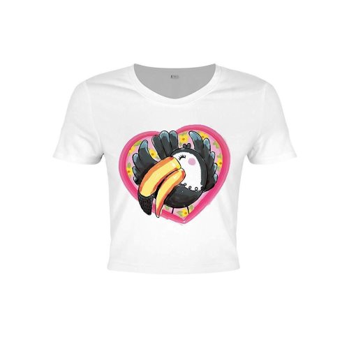 Bild av Grindstore Toucan Love Crop Top för kvinnor / damer