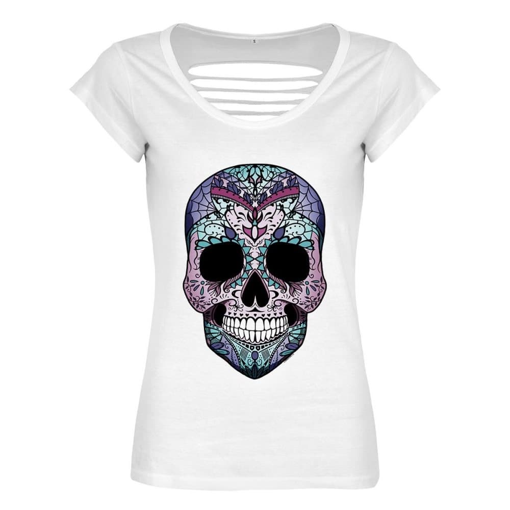 Grindstore Ladies/Womens Amaranthine Sugar Skull Razor Back T-Shirt