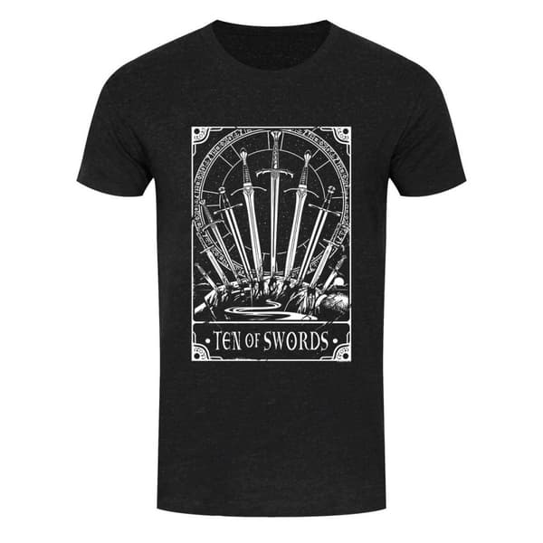 Deadly Tarot Mens Ten Of Swords T Shirt