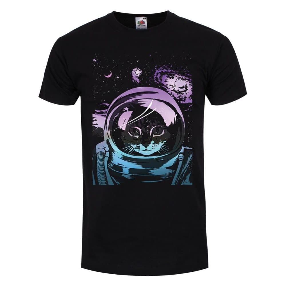 Unorthodox Collective T-shirt med rymdkattunge för män
