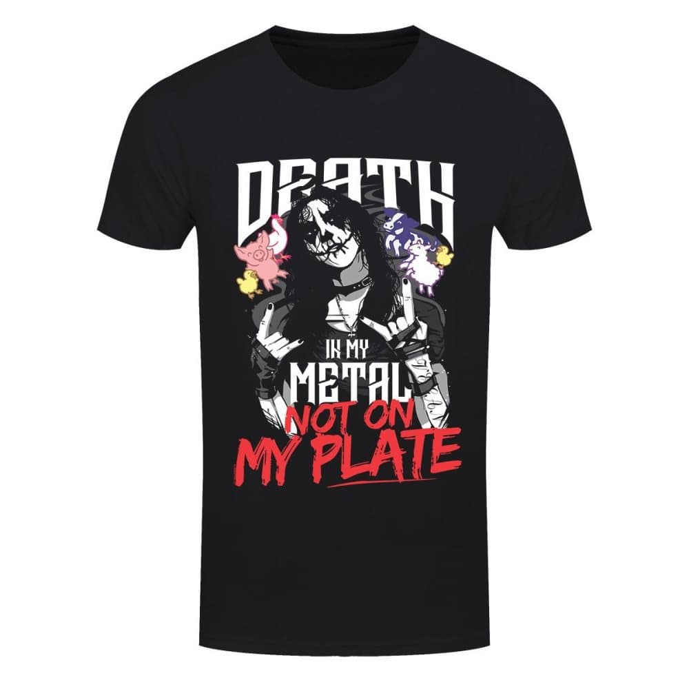 Grindstore Män Döden i min metall inte på min tallrik T-Shirt