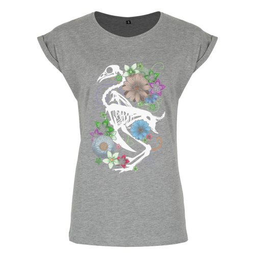 Bild av Unorthodox Collective Flamingo Skeleton Premium T-shirt för damer / kvinnor