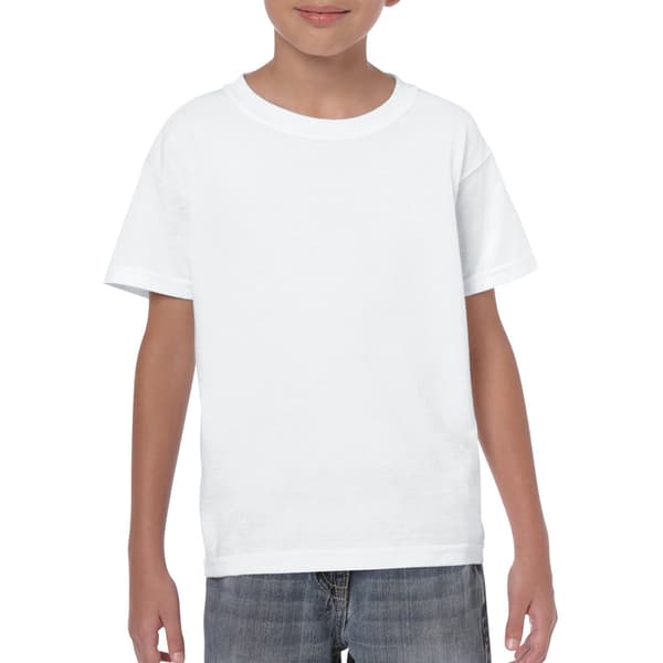Gildan Ungdom Unisex T-Shirt i kraftig bomull