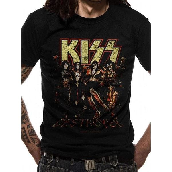 Kiss -Skull Line Up T-Paita