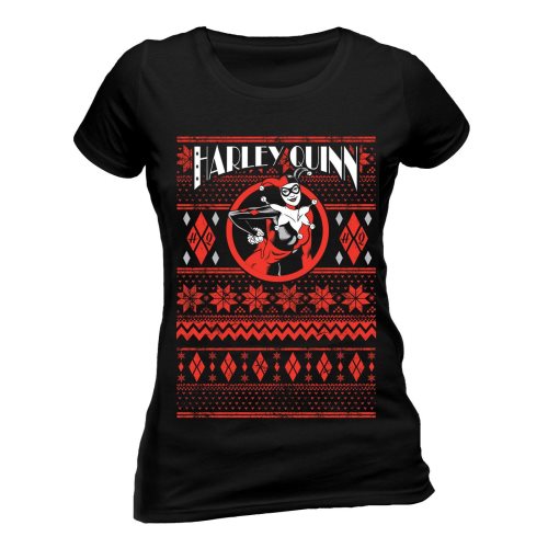 Bild av Batman Harley Quinn T-shirt för kvinnor / fair Isle Design