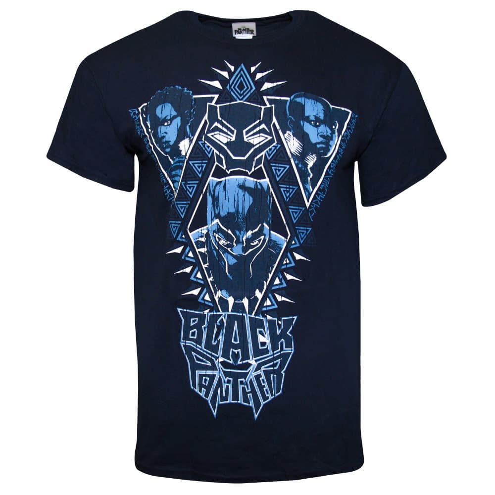 Black Panther Unisex vuxna Cast Design T-Shirt