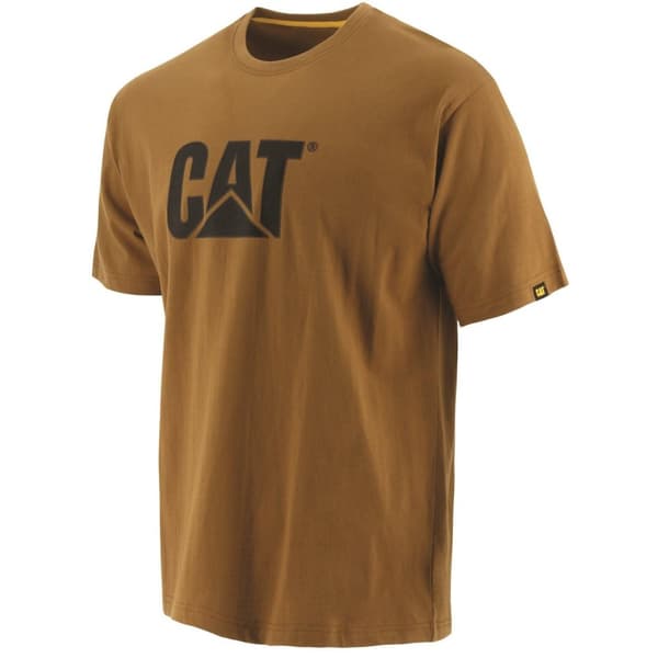 Caterpillar Mens Trademark Logo T-Shirt Bronze L