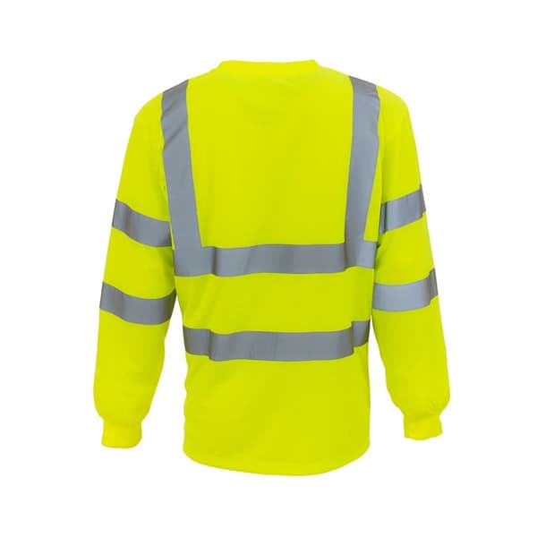 Yoko Vuxna Unisex Hi-Vis långärmad T-shirt för vuxna